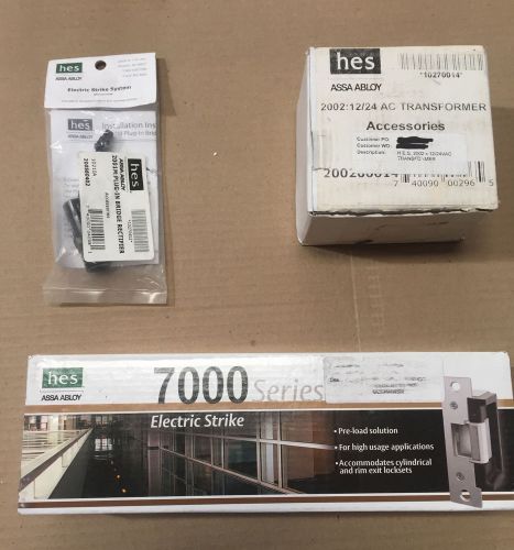 Hes assa abloy 7000 series electric strike - complete w power supply &amp; rectifier for sale