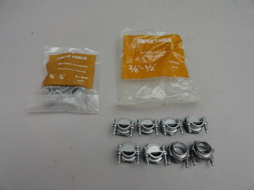 New sigma electric 3/8&#034; romex nm cable connector 1/2&#034; knockout lot of 12 for sale