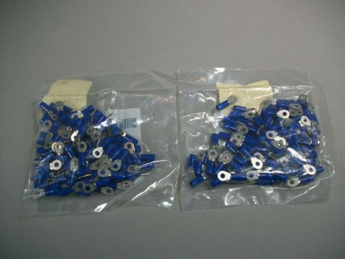 Lot of 200 Terminal Lug Mil-Spec MS25036-107 Blue Crimp Style