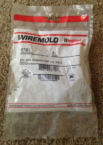 Unopened Wiremold Legrand Stl Box Connector 1/2&#034; Galv -- FREE SHIPPING!!