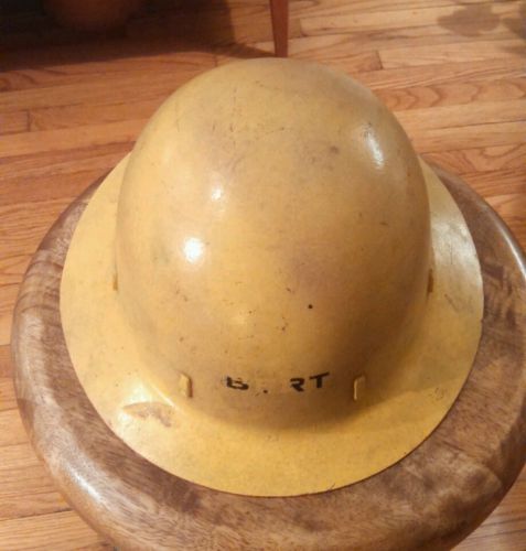 Vintage apex fiberglass hard hat full brim  miner , ironworker,   new old stock for sale