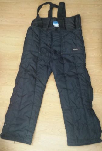 REFRIGIWEAR Bib Overalls pants Black Size 3 XL style 0345R