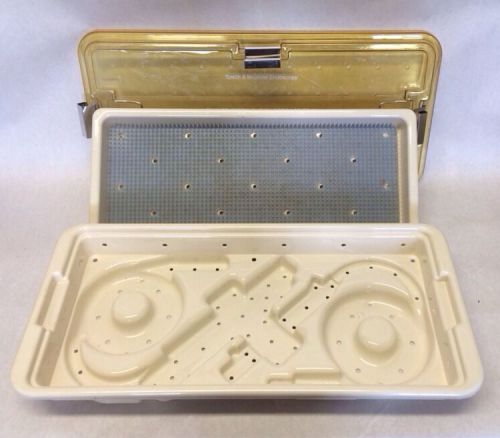 Smith &amp; Nephew Dyonics  Sterilization Tray Case 4323 w/ Insert Tray &amp; Mat