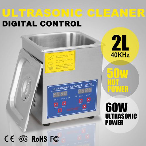 2L 2 L ULTRASONIC CLEANER TIGHT FITTING LID 1 SET TRANSDUCER HIGH EFFICIENCY