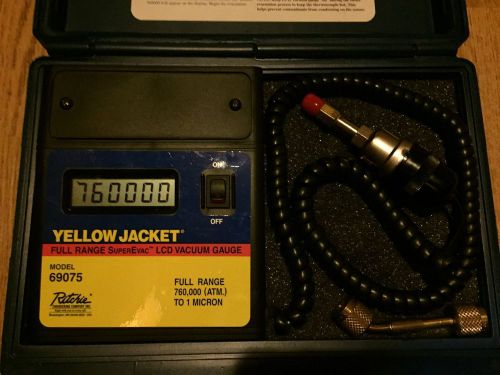 Yellow Jacket 69075 SuperEvac LCD Vacuum Gauge,