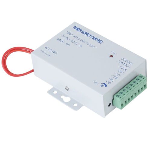 Ac 110-240v to dc 12v 3a door access control power switch supply for sale