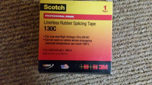 Scotch Linerless Rubber Splicing Tape 130C, 2 in x 30 ft