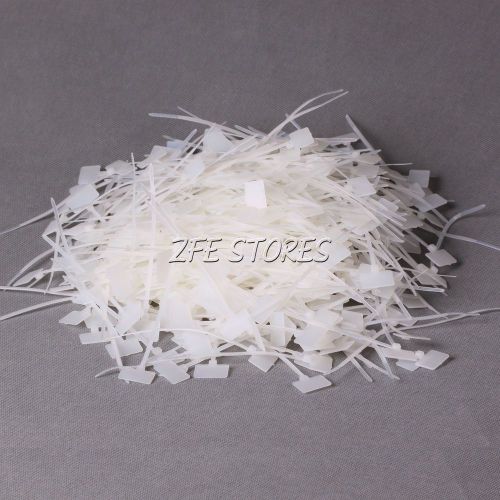 1000pcsZip Ties Cable Mark Tags Write On Ethernet Wire Power Blank Marking Label