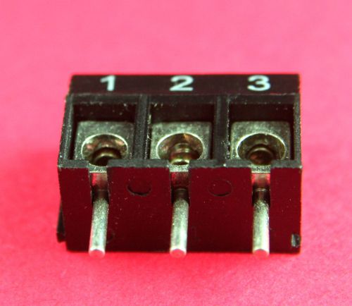 50Pcs  3-way 3 Pin Screw Terminal Block Connector 5mm Pitch Panel PCB Mount