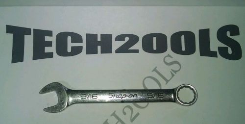 Snap-On SAE 9/16&#034; Standard Short Stubby Combination Wrench OEX180B Blue Point