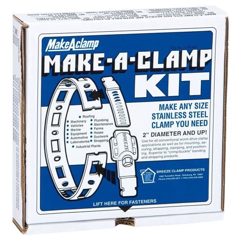 Breeze make-a-clamp stainless steel hose clamp kit # 4001  large 100&#039; kit for sale