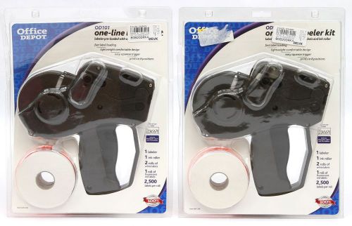 2 - Office Depot OD101 Kit 1 Line Price Label Labeler Marker Gun Monarch 1131