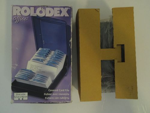 Rolodex Office 500 2.25 x 4&#034; Covered Card File D67011AS NOS