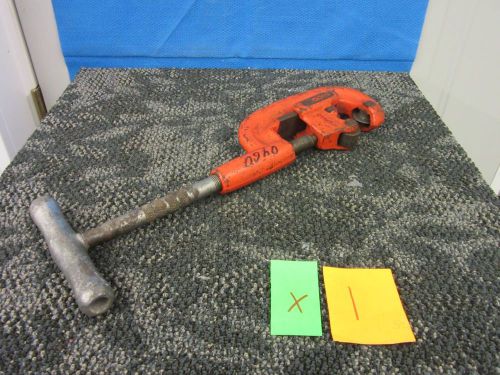 RIDGID 2A WHEEL PIPE CUTTER CUTTING TOOL 1/8&#034;-2&#034; NO 1-2 USED WORKS