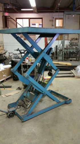 2500 lb autoquip hydraulic scissor lift table for sale