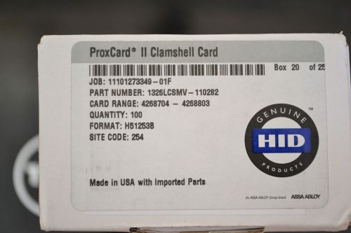 ProxCard II Clamshell  87 Ct. in the Box 1326LCSMV-110282