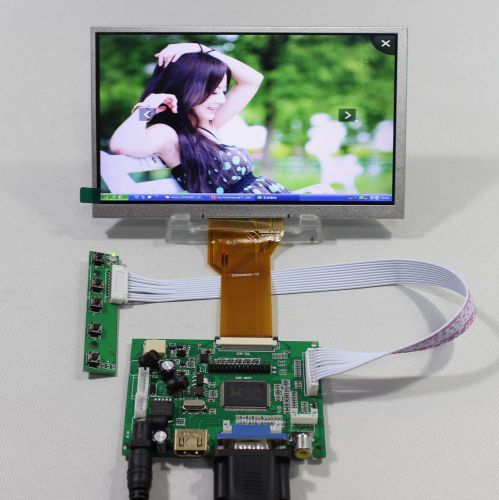 HDMI+VGA+2AV driver board+7inch 800*480 AT070TN93 EJ070NA-03A 3mm thickness lcd