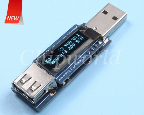 OLED USB Amperemeter Voltmeter Power-meter Capacitance-Meter NEW