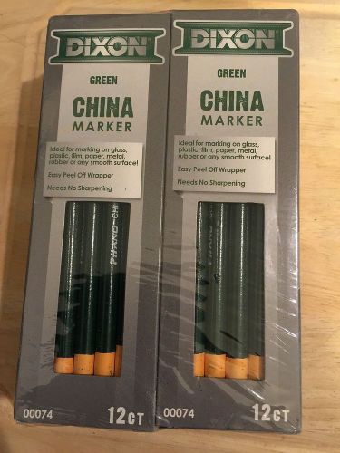(72) NEW 6 Box Phano DIXON China Green Marker (00074) Peel off