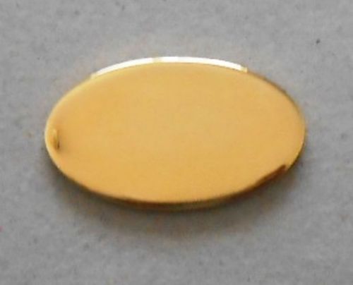 Oval Brass Engraving Plates 10 Pieces