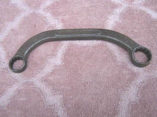 VINTAGE BARCALO BUFFALO STARTER MANIFOLD WRENCH 9/16 &amp; 5/8&#034; 7&#034;CURVED TOOL