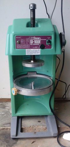 Block Shaved Ice Snow Cone Commercial Machine Swan SI-100E