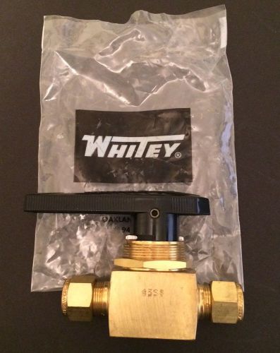New Whitey Swagelok  1/2&#034; Brass 40 Series Ball Valve #45S8 with Factory bag