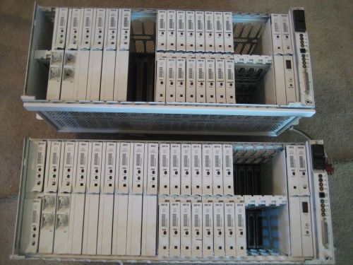 At&amp;t Lucent DDM-2000 Multiplexer Shelf Lot of 2 - Loaded With 51 Cards