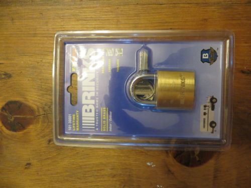 Solid brass Brinks lock and key