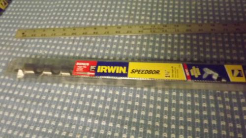 Irwin Speedbor Ship Auger Drill Bit 1-1/4 &#034; x 12 &#034; cutting x 17 &#034; overall - NEW