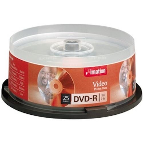 DVD-R Imation - 25 discs 16x/2hr for video, photos, data - Brand New!