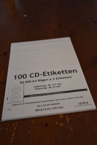 CD labels inkjet