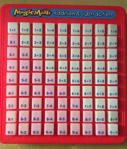 1x MagicMath Addition &amp; Subtraction Press N See Tablet Learning Education Game