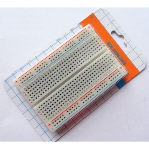 Mini Solderless Breadboard 400 Contact Tie-Points Electronic Test Deck Prototype