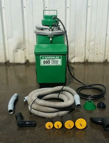 GREENLEE 690 VACUUM/ blower POWER FISH SYSTEM GREAT SHAPE