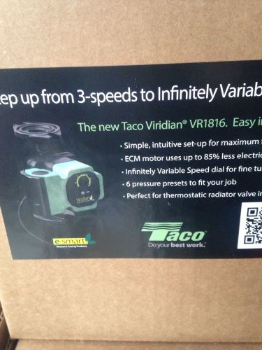 TACO VR-1816 Viridian Variable Speed ECM HE Circulator