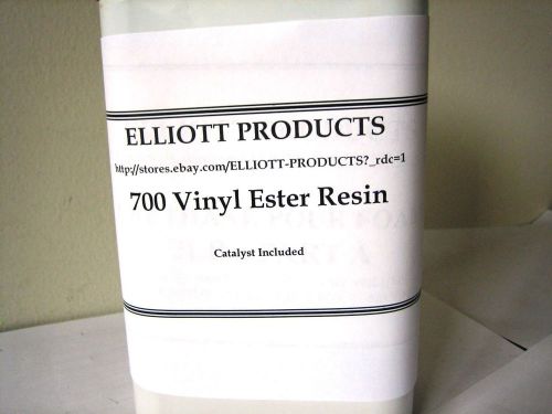 700 vinyl ester resin plus mekp catalyst and surfacing wax, 5 gallon for sale