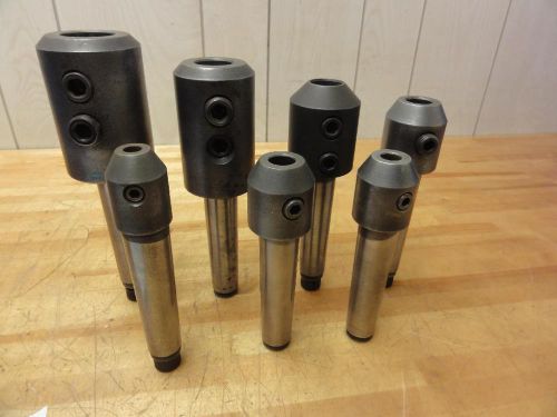 RARE (7) WELDON WTH #9 Taper Brown and Sharpe B&amp;S #9 Taper End Mill Holders
