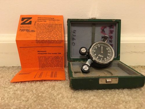 Zivy Yarn Tension Meter W/ Box And Instruction Manual