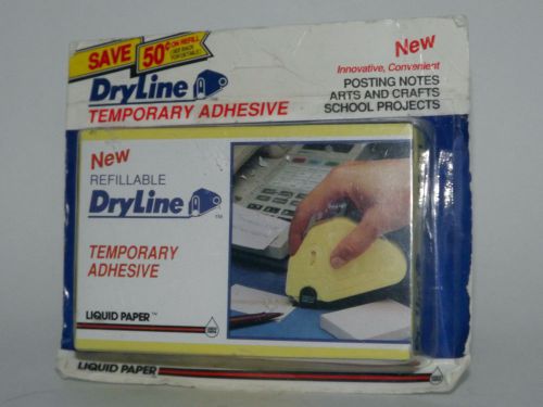 Refillable dryline dryline temporary adhesive liquid paper 062-01 nos 1990 for sale