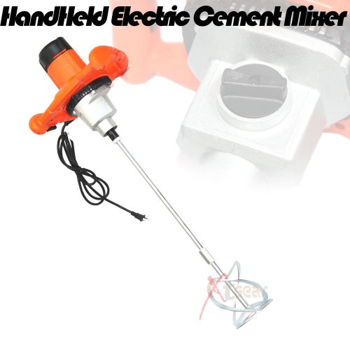 New Hand Held Cement Mixer Variable Speed 2 Mode Gear Mortars Concretes Grouts