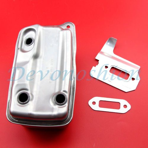 Muffler wt gasket cooling plate heat shield for stihl ts410 ts420 4238 141 3200 for sale