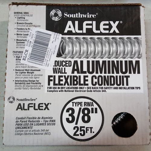 Southwire 55082021 25 Ft. 3/8&#034; Alflex-Type RWA Aluminum Flexible Metal Conduit