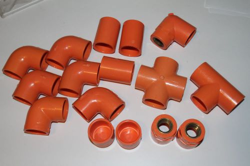 Lot of 16 nibco &amp; spears sch40 1&#034; cpvc sprinkler fittings for sale