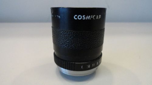 Lens 15: Cosmicar 25mm 1:1.4 TV Lens Television Lens