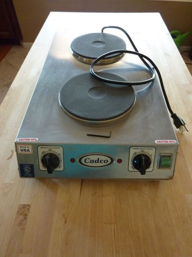 Cadco Dual Warmer Hot Plate CDR-2CFB Stainless Steel Made in Germany Excellent