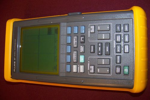 Fluke Model 97 Scopemeter 50MHz with Accessories, Manual, Soft case Tested Good.