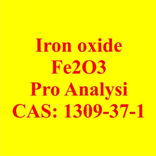 50 g, Iron oxide (Fe2O3), Pro Analysi, CAS: 1309-37-1