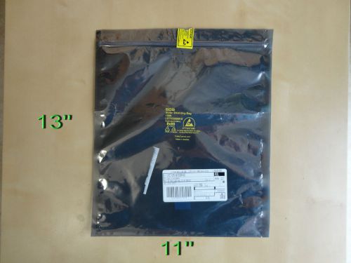 5x  Silver Antistatic bags, 11&#034; X 13&#034;, 27cm X 33cm, Ziplock Heavy ,Open-Top, ESD