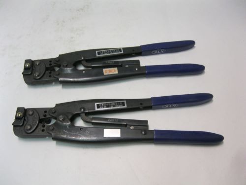 Lot of 2 NTK T-221N  Hand Crimping tool for pre-insulated terminals 16-14 AWG E5